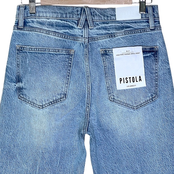 NWT Pistola Ally High Rise Vintage Ankle Boot Jeans in High Tide Size 27 - Picture 11 of 13